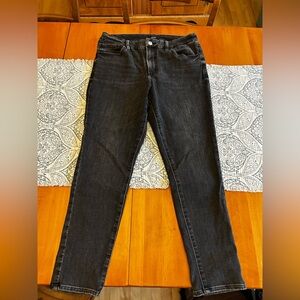 Express Skinny High Rise Ultra Hyper Stretch Jeans in Black Size L (12/14/16)
